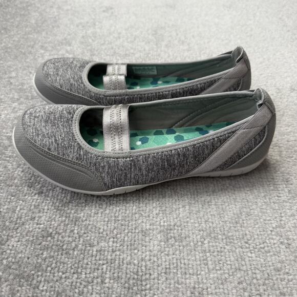 Skechers Shoes Womens Size 8.5 Gray Mary Jane Air-Cooled Memory Foam SN 22854 - Picture 1 of 12
